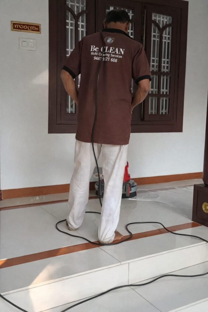 Professional floor tile cleaning service in Koyilandy