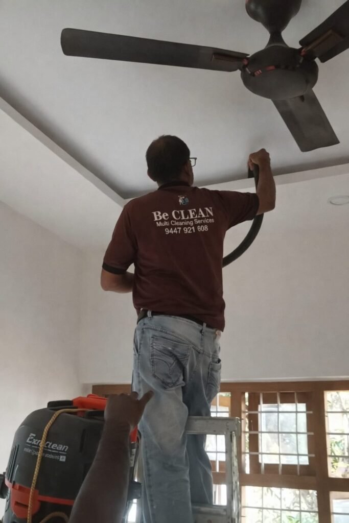 Roof cleaning service in Koyilandy using professional equipment