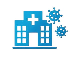 Hospital and infection area cleaning service icon representing professional sanitization services in Koyilandy