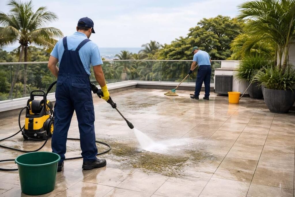 Professional terrace cleaning service in Koyilandy