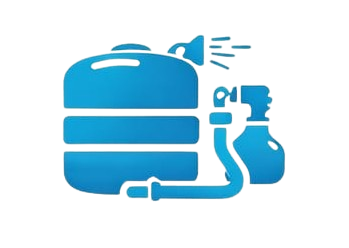 Water tank cleaning service icon representing professional tank washing and sanitization service in Koyilandy
